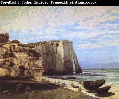 Gustave Courbet The Cliff at Etretat after the Storm (mk09)